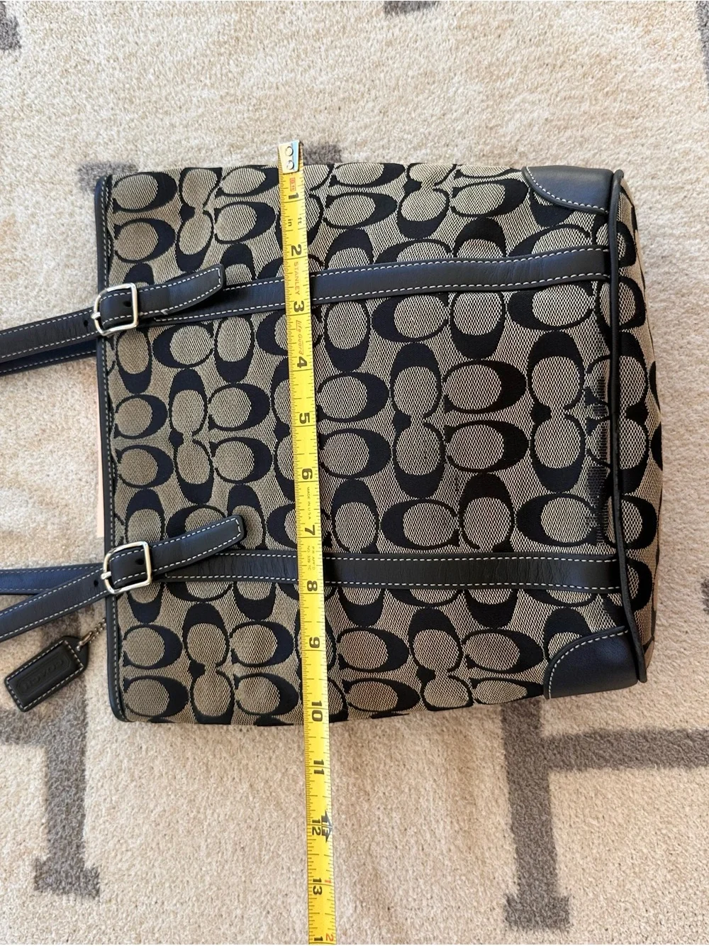 Coach Canvas Tote in Black “Hampton “ tote y2k
